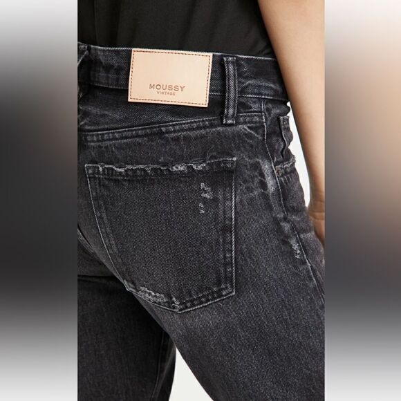 NWT MOUSSY VINTAGE Staley Tapered Jeans in Black - Picture 7 of 14